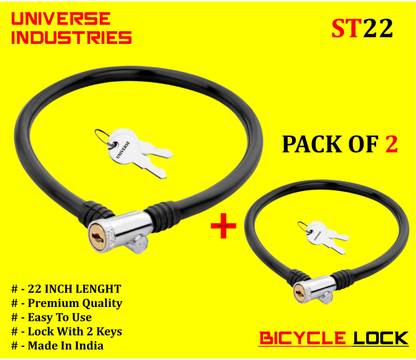 Universe STAR BICYCLE LOCK PACK OF 2 Cycle Lock
