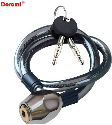 Dorami Multipurpose 50 CM Cable Locks | Cycle Bicycle Lock | Helmet (Pack of 1) Cycle Lock