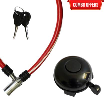 Zoroom Combo Cycle Lock & Ultra Loud Cycle Bell Cycle Lock