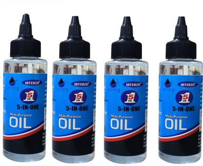 INTENZO OILS 5IN1 Oil Lubricant for Cycle Chain, Treadmill Belt, Sewing Machine Bicycle Lubricant