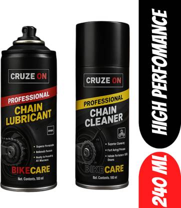 CRUZZEON Cruze On Professional Chain Cleaner & Chain Lubricant (Combo Pack of 2) Bicycle Lubricant