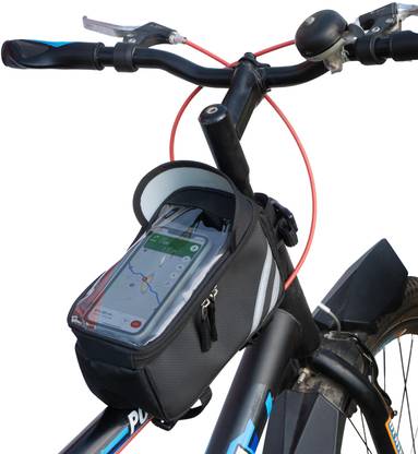 Yumin Bicycle Front Frame Mobile Phone Holder Bag Pouch for Cycling Reflective Bicycle Phone Holder