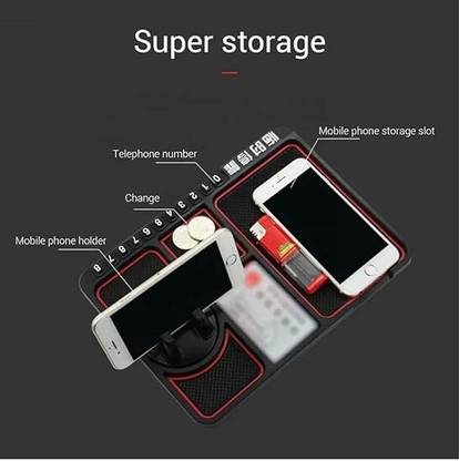 HSHGOLDISTORE Car Dashboard Phone Mat – Multifunctional Anti-Slip Dash Mat with Temporary Bicycle Phone Holder