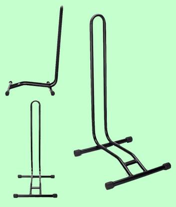 IndiaLot Bicycle Parking Stand, Bicycle Floor Parking Holder Stand Black 0008 Bicycle Rack