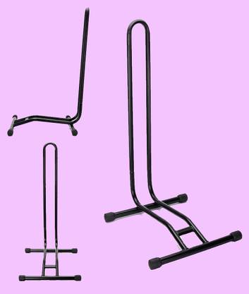 IndiaLot Bicycle Parking Stand, Bicycle Floor Parking Holder Stand Black 0001 Bicycle Rack