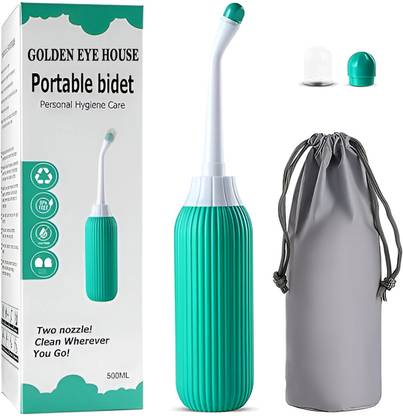 GOLDENEYEHOUSE 500ML Plastic Retractable Handheld Water Spray Portable Bidet, Easy-to-use Bidet Nozzle