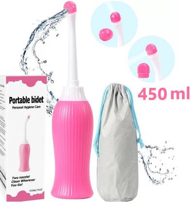 URBANMAC 450 ml Portable Retractable Travel Bidet with Bag/2 Nozzles Manual Bidets