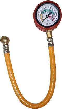 HeavyDuty Air pressure gauge 200 psi with 5 pcs puncture strips Free Air Cartridge