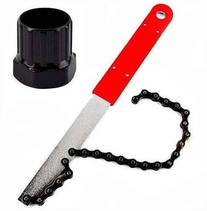 FCC RACING Bicycle Chain Whip Bike Cassette Freewheel Flywheel Removal Tool Lockring 5 Speed Bike Cassette