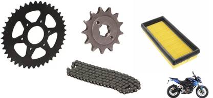 Digital Craft NS 200 CHAIN SPROCKET KIT WITH AIR FILTER [ Pack of 4 ] 39 Teeth Sprocket