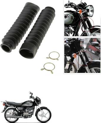 SRPHERE Motorcycle Front Fork Cover Shock Protector Dust Guard For Hero Splendor Plus Bike Clutch Cover