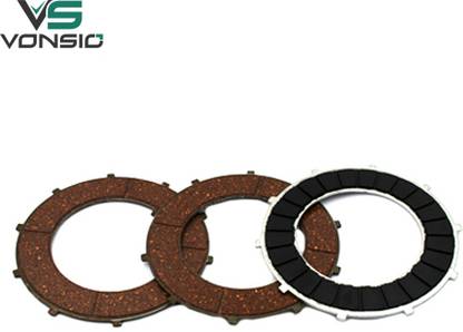 VONSIO High Quality Clutch Plate Set For Royal Enfield Electra 4S,5S Standard 350 Bike Clutch Cover