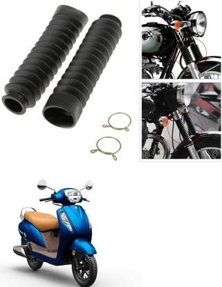 SRPHERE Motorcycle Front Fork Cover Shock Protector Dust Guard For Suzuki Access Motorcycle Fork Cover