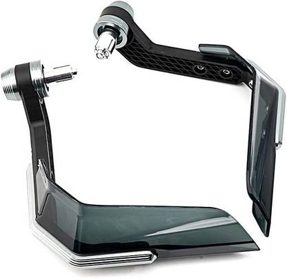 AutoPowerz Motorcycle Brake Guard Lever Universal For All Bikes and Motorcycles Silver Handlebar Hand Guard