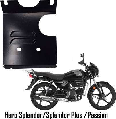 ZYO ENGINE PLATE SAFETY PLATE FOR HERO BIKES SPLENDOR+ XTEC BLACK Bike Engine Guard