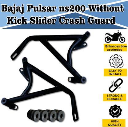 ASRYD Bajaj Pulsar NS 200 Crash Protection Engine Guard Wihtout Kick Bike Crash Guard