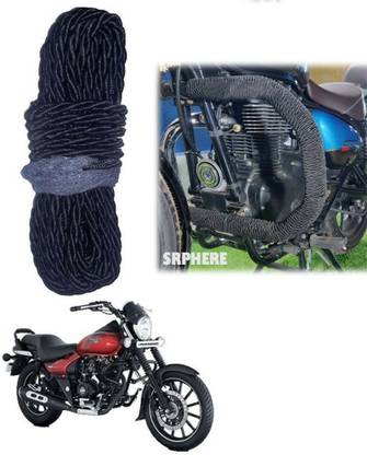 SRPHERE Bike Crash Guard Black Rope 12 Meter Long For Avenger 160 Street