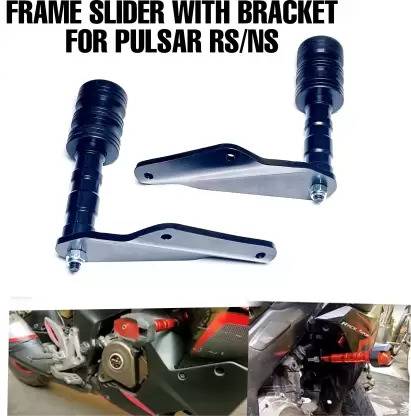 Trade Desk FRAME SLIDER WITH BRACKET FOR PULSAR RS/NS Bike Crash Guard