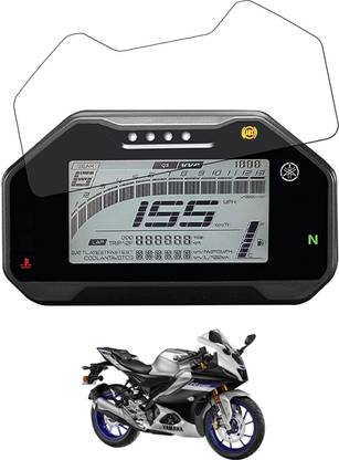 OBEROI'S TRADERS Tempered Glass Guard for Speedo Meter Display Screen Guard Tempered Anti Scratch Protector For Yamaha R15 V4 / R15 M Bike