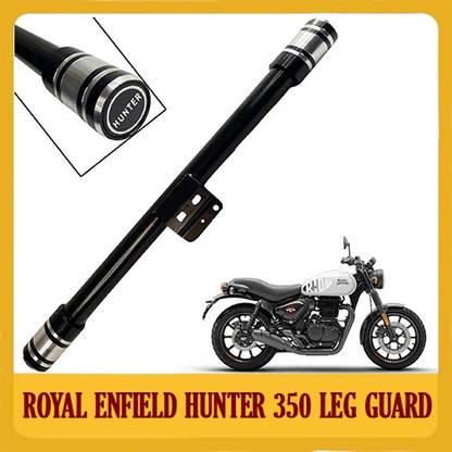 DAZZRIDE Royal Enfield Hunter 350 Front Leg Guard: Single Rod Ring Open Design Bike Leg Guard