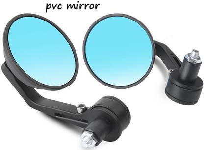 GONAMA Universal Motorcycle Handlebar Mirrors Round 7/8 Bar End Rearview Side Mirrors Handlebar Hand Guard