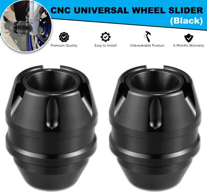 OBEROI'S TRADERS Motorcycle Front Fork Slider | Wheel Frame Slider | Axle Protector Bike Crash Guard
