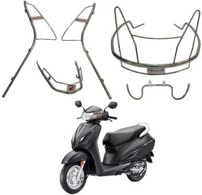 auto accesorries Auto Accessories Honda Activa 6G Full Body Chrome Crash Guard (Body Kit Set)