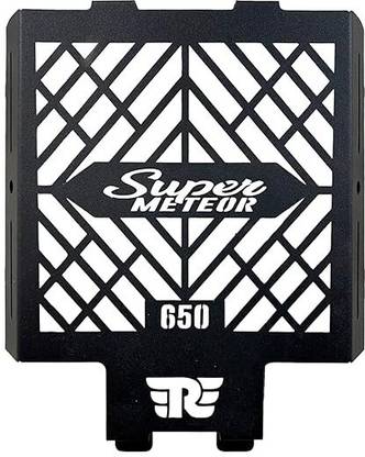 SGTB Heavy Radiator Guard RE Super Meteor 650 Textured Black Bike Engine Guard
