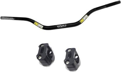 Vagary Aluminum Alloy Universal "Evo" Protaper Handlebar Fat Bat wtih Pair Clamps Handlebar Hand Guard