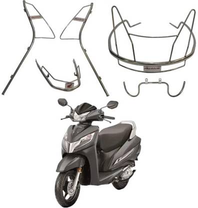 auto accesories Auto Accessories Activa 125 Full Body Chrome Crash Guard Scooter (Body Kit Set)