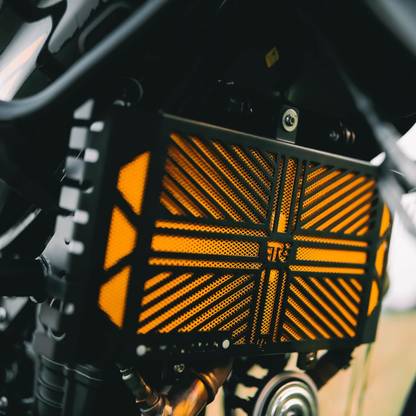M Technics Himalayan 450 Radiator Guard | Radiator Guard for Himalayan 450 (Yellow) Bike Radiator Guard