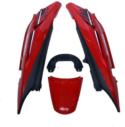 Mudsor TAIL PANEL GLAMOUR RED Bike Crash Guard