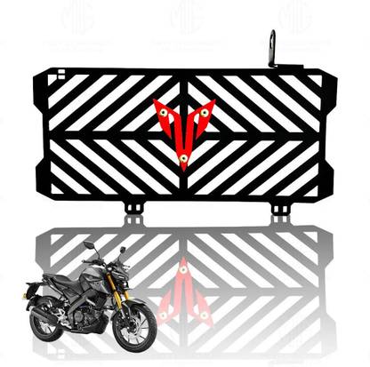Moto Genius Metal Radiator Guard for MT 15 | Durable Motorcycle Protection - Red Bike Radiator Guard