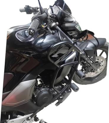 RS ACESSORIES HUB Heavy Quality Metal Crash Guard with Slider Compatible for FZV3.V4.S