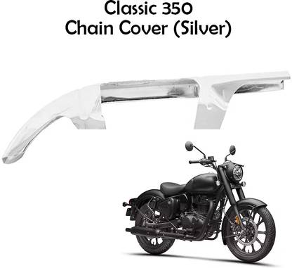 PM Enterprises Bike Safety Metal Chain Cover For Royal Enfield CLASSIC 350 Bike Chain Guard