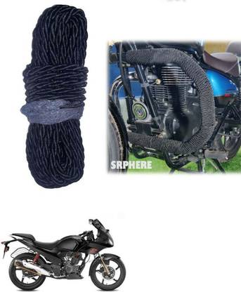 SRPHERE Bike Crash Guard Black Rope 12 Meter Long For Karizma