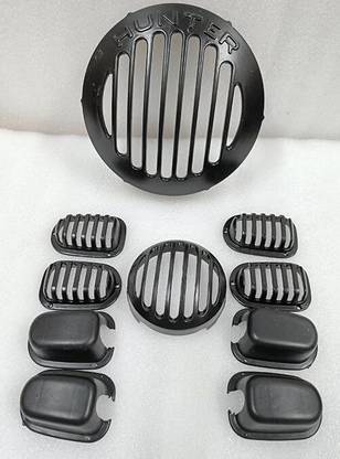 WHEETOYKART Alloy Metal Hunter 350 Headlight Grills Set for Model Hunter Handlebar Hand Guard