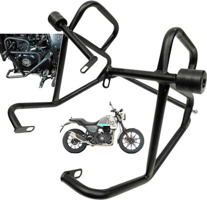 Dhe Best Bike Stylist Metal Crash Guard With 4 Slider for RE Scram 440