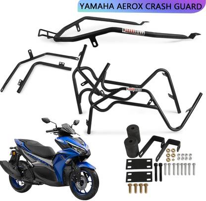 Grandbiker Heavy Quality Metal Crash Guard with Slider Compatible for AEROX