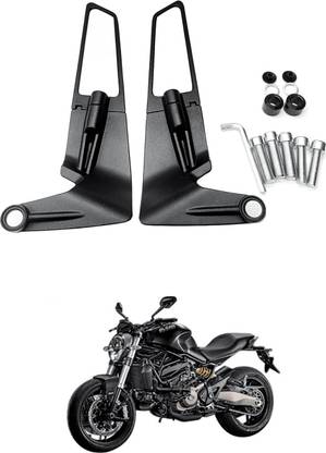 LOVMOTO Universal Motorcycle Adjustable Rotating Rear View Mirror Wing Side Mirror SG188 Handlebar Hand Guard