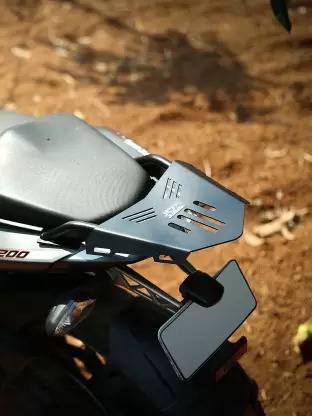 DAZZRIDE Best Adjustable Passenger Backrest FOR NS-200 (BLACK) Bike Crash Guard