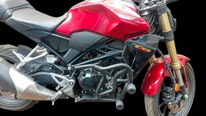 AATRU AUTO Best Quality Metal Crash Guard With Slider Compatible For H.O.N.D.A CB 300R.