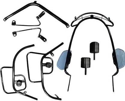 Yash Autotech S1 PRO GEN 2, S1 AIR & S1 X+ Front & Rear Crash Guard with Foldable Footrest