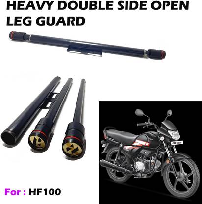 SRPHERE HEAVY LEG GOURD DOUBLE OPEN FOR HERO HF100 Bike Crash Guard