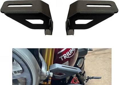SGTB Triumph Speed 400 Head Light Side Frame Holder Bracket Kit for Fog Light Bike Radiator Guard