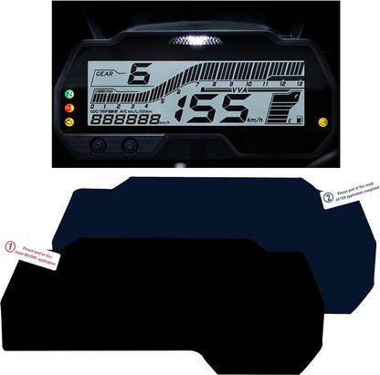 anmol enterprises 9H Nano Tempered Glass Screen Protector Compatible with Yamaha YZF R15 V3, MT-15 Bike Crash Guard