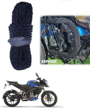 SRPHERE Bike Crash Guard Black Rope 12 Meter Long For Pulsar 160 NS DTS-i