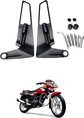 LOVMOTO Universal Motorcycle Adjustable Rotating Rear View Mirror Wing Side Mirror SG136 Handlebar Hand Guard