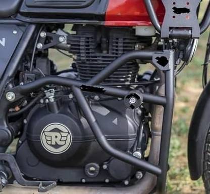 Autobrand Heavy Metal Crash Guard with 2Pcs Heavy Metal Slider Compatible for RE Himalayan