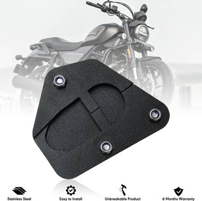 BRXR H@rley X440 Stainless Steel Bike Side Stand Extender | Stand Pad Guard Bike Crash Guard
